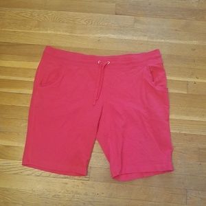 Red comfy shorts